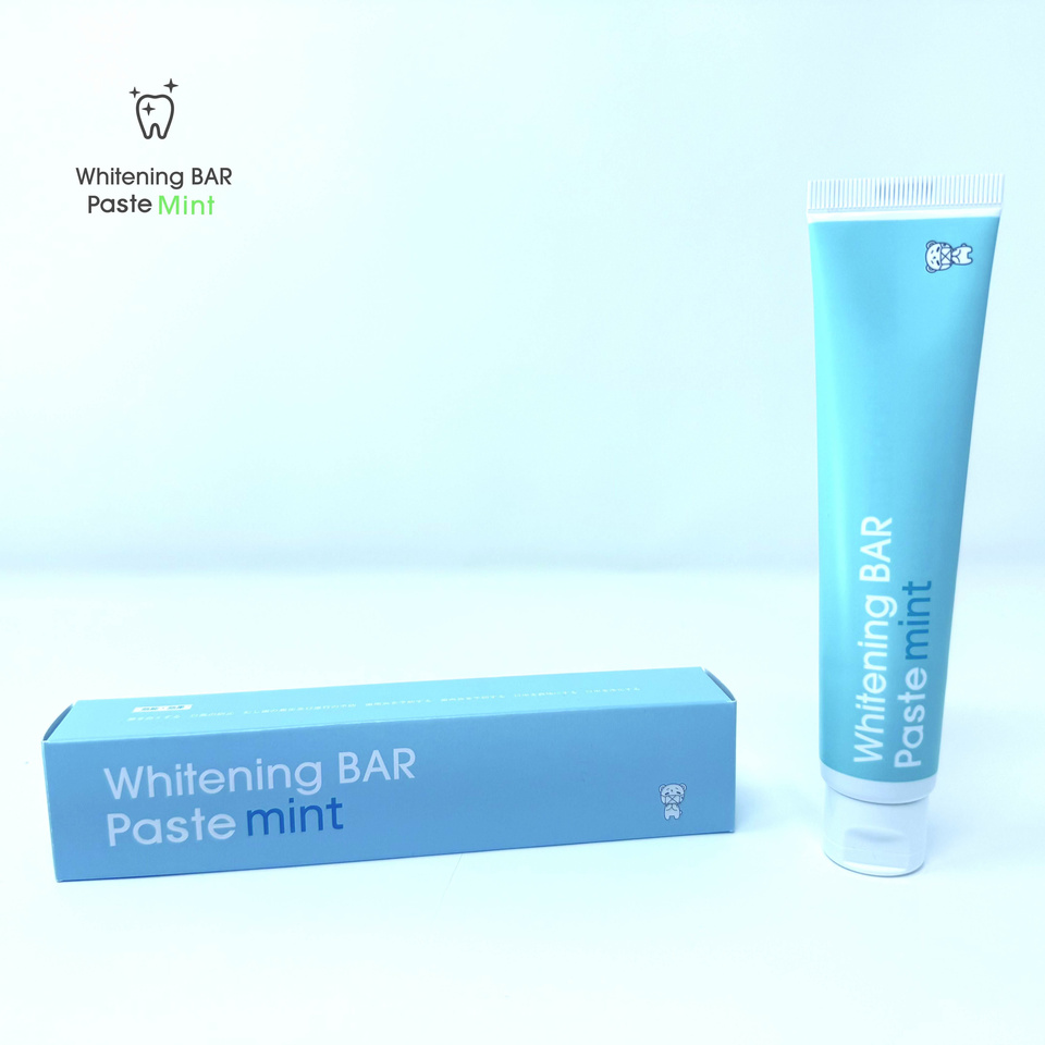 WhiteningBAR Paste Mintの商品パッケージ