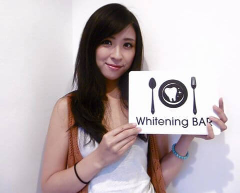 柴田千紘さんご来店 公式 歯のホワイトニング専門店whiteningbar