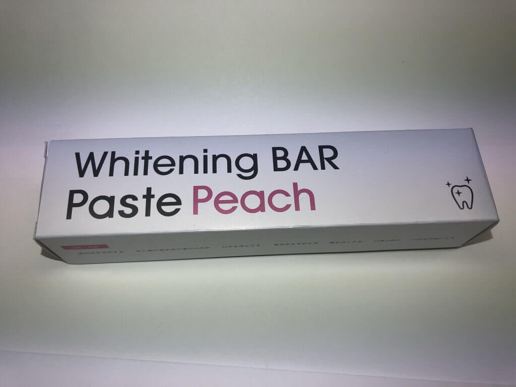 ホワイトニング用歯磨き粉,‘WhiteningBAR Paste Peach’
