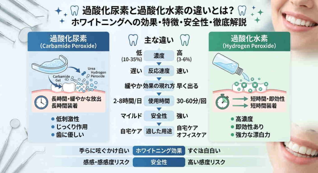 過酸化尿素と過酸化水素の違いとは？