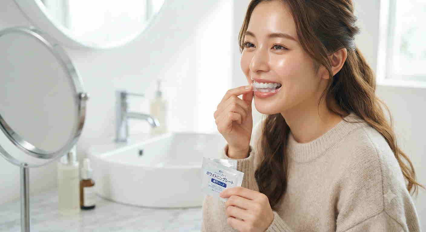 ホワイトニングシートの効果・使い方・注意点を解説するイメージ