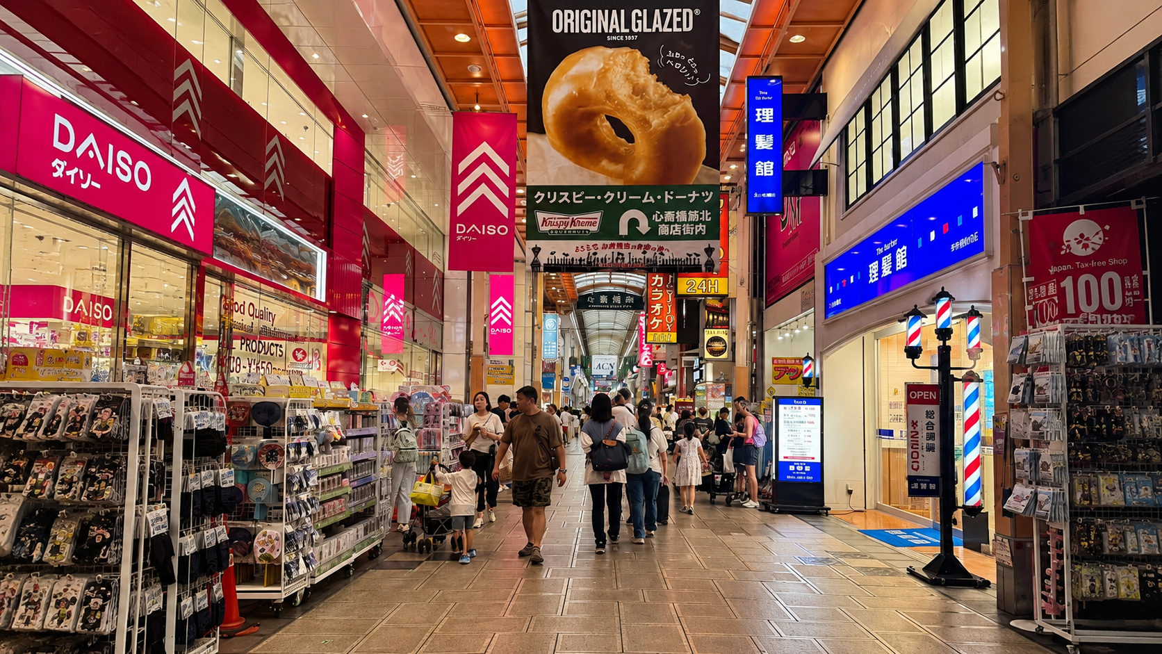 心斎橋筋商店街を直進